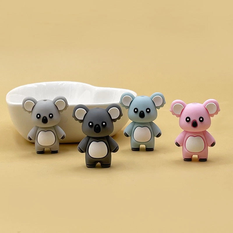 Wholesale 10pcs 3D three-dimensional silicone beads
