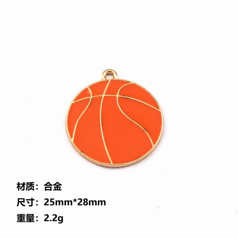 Wholesale 10pcs Baby Clothes Bottle Feet Basketball Diy Alloy Oil Drop Pendant