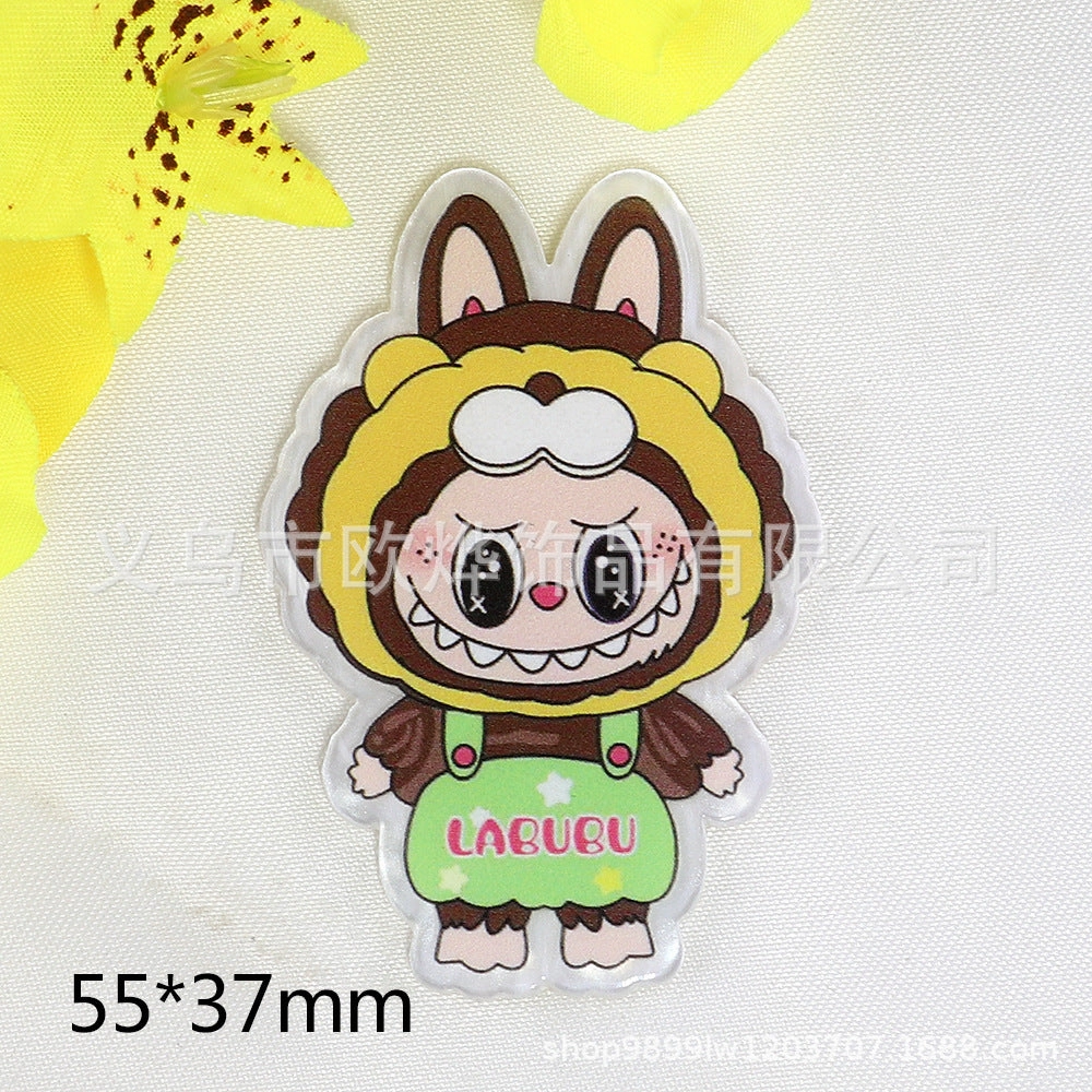 Wholesale 10pcs cartoon cloth cloth letter cute jewelry acrylic pin DIY patch accessories OLY Exclusive