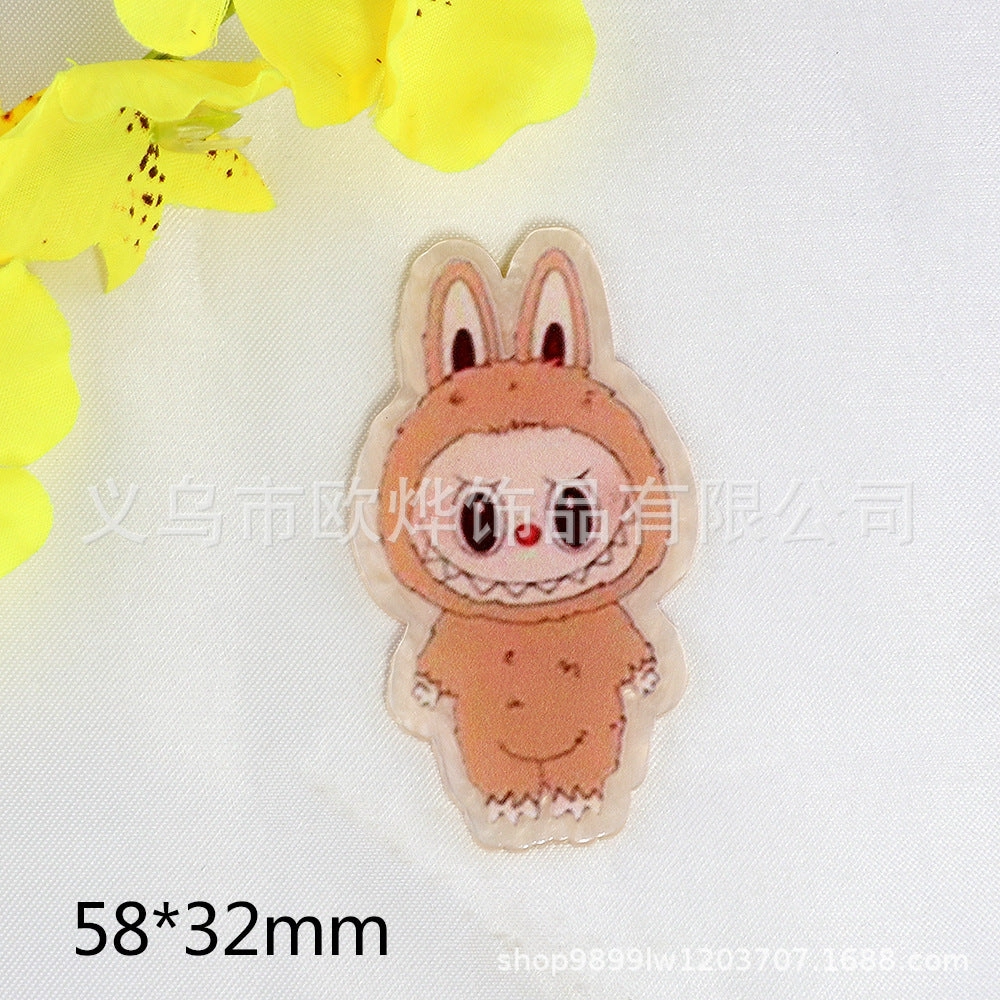 Wholesale 10pcs cartoon cloth cloth letter cute jewelry acrylic pin DIY patch accessories OLY Exclusive