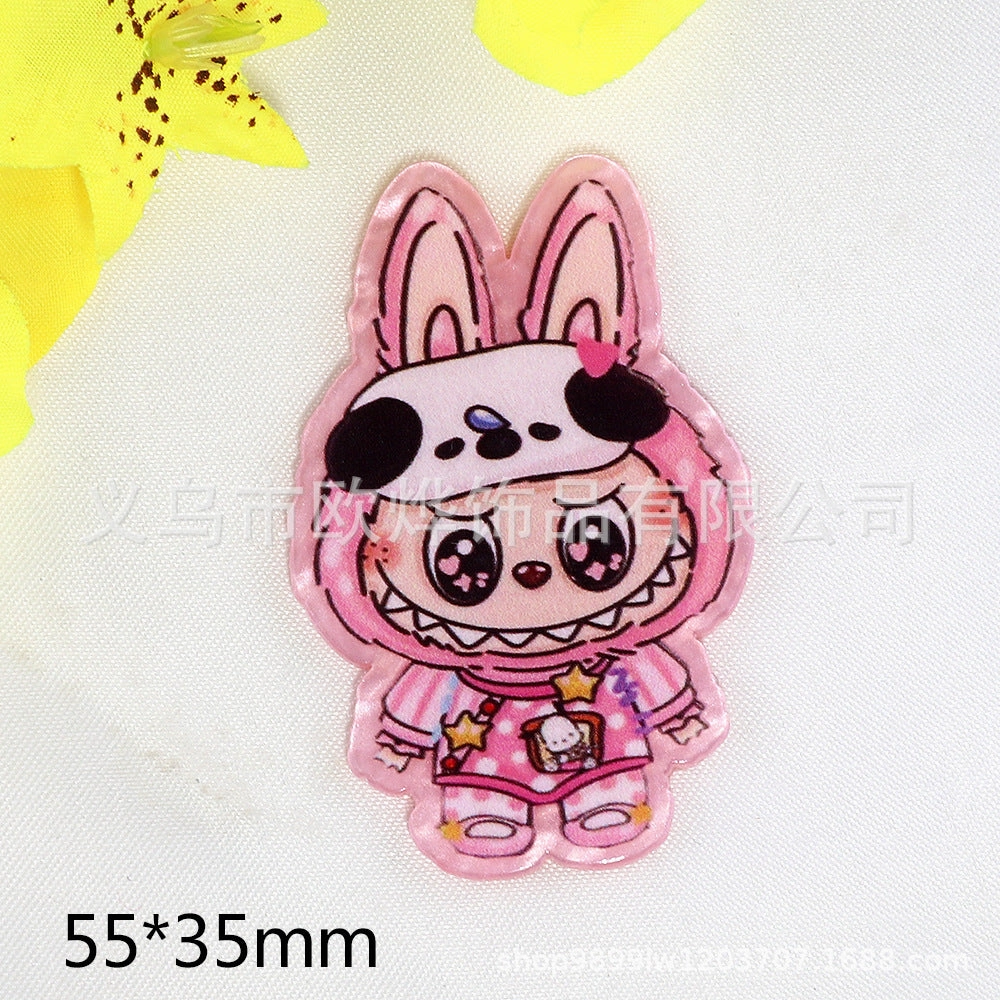 Wholesale 10pcs cartoon cloth cloth letter cute jewelry acrylic pin DIY patch accessories OLY Exclusive