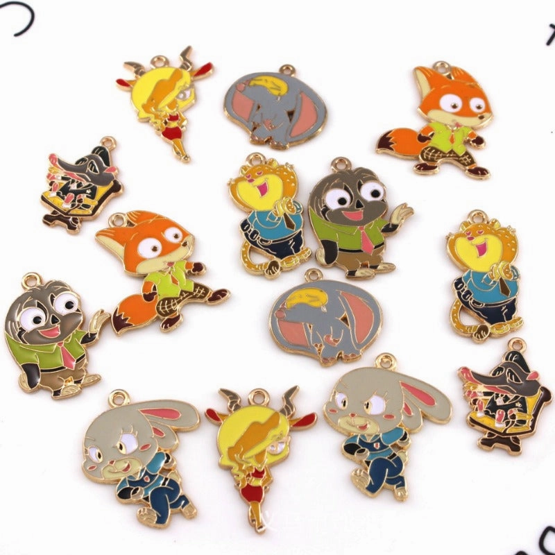 Wholesale 10pcs Cartoon Cute Creative Diy Cartoon Pendant