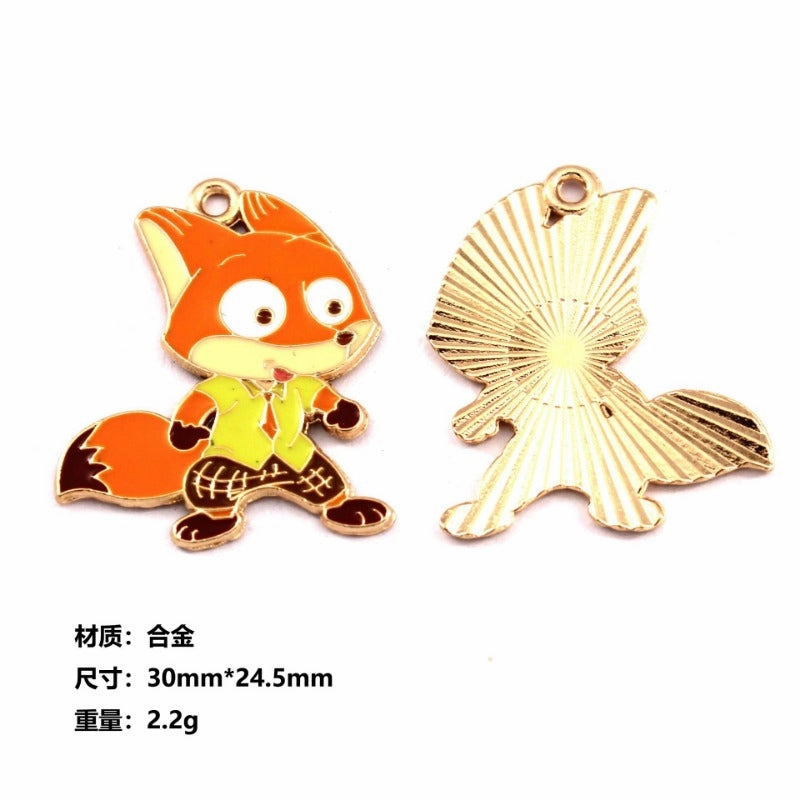 Wholesale 10pcs Cartoon Cute Creative Diy Cartoon Pendant