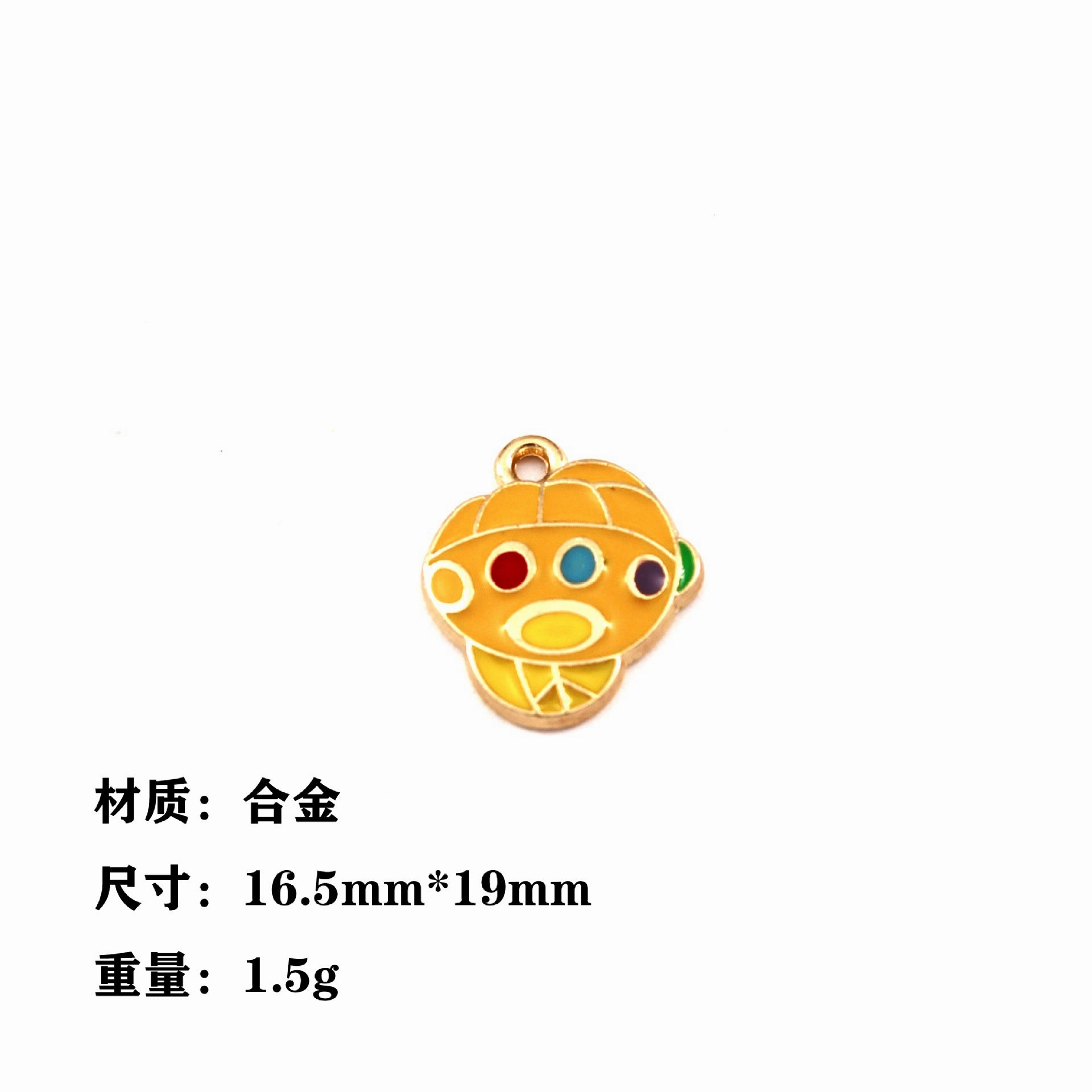 Wholesale 10pcs Cartoon DIY Alloy Oil Drop Pendant Keychain Pendant