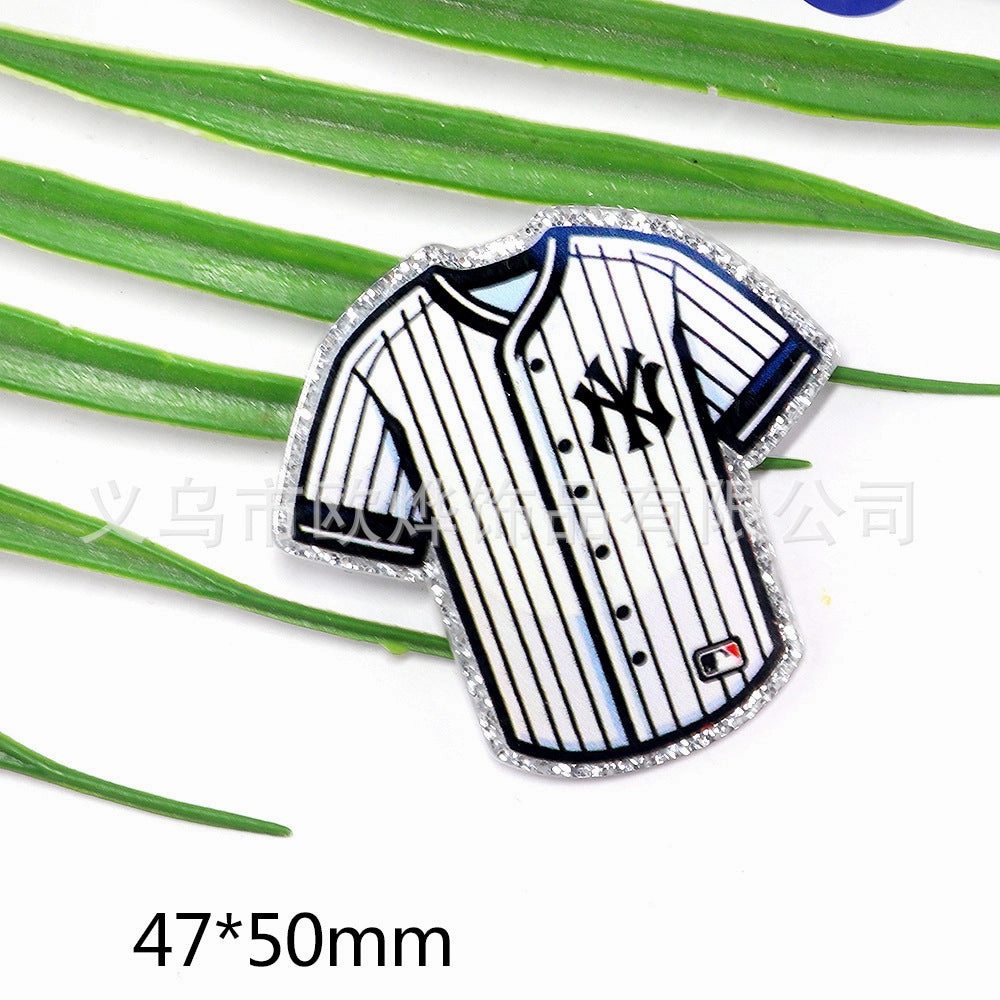 Wholesale 10pcs cartoon rabbit princess letter jewelry acrylic pin DIY patch accessories OLY Exclusive