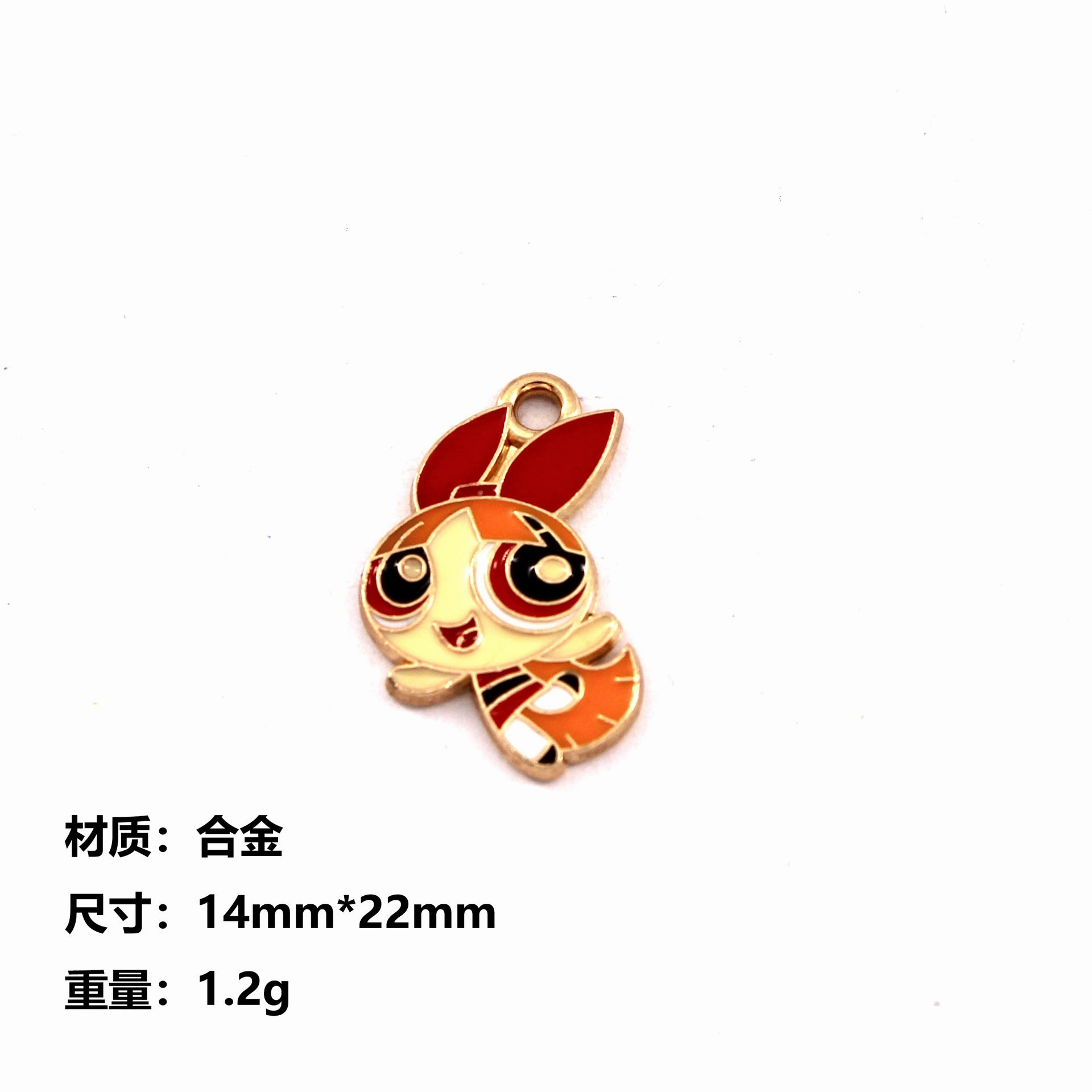 Wholesale 10pcs Creative Big Eyes Cartoon Diy Alloy Oil Drop Pendant