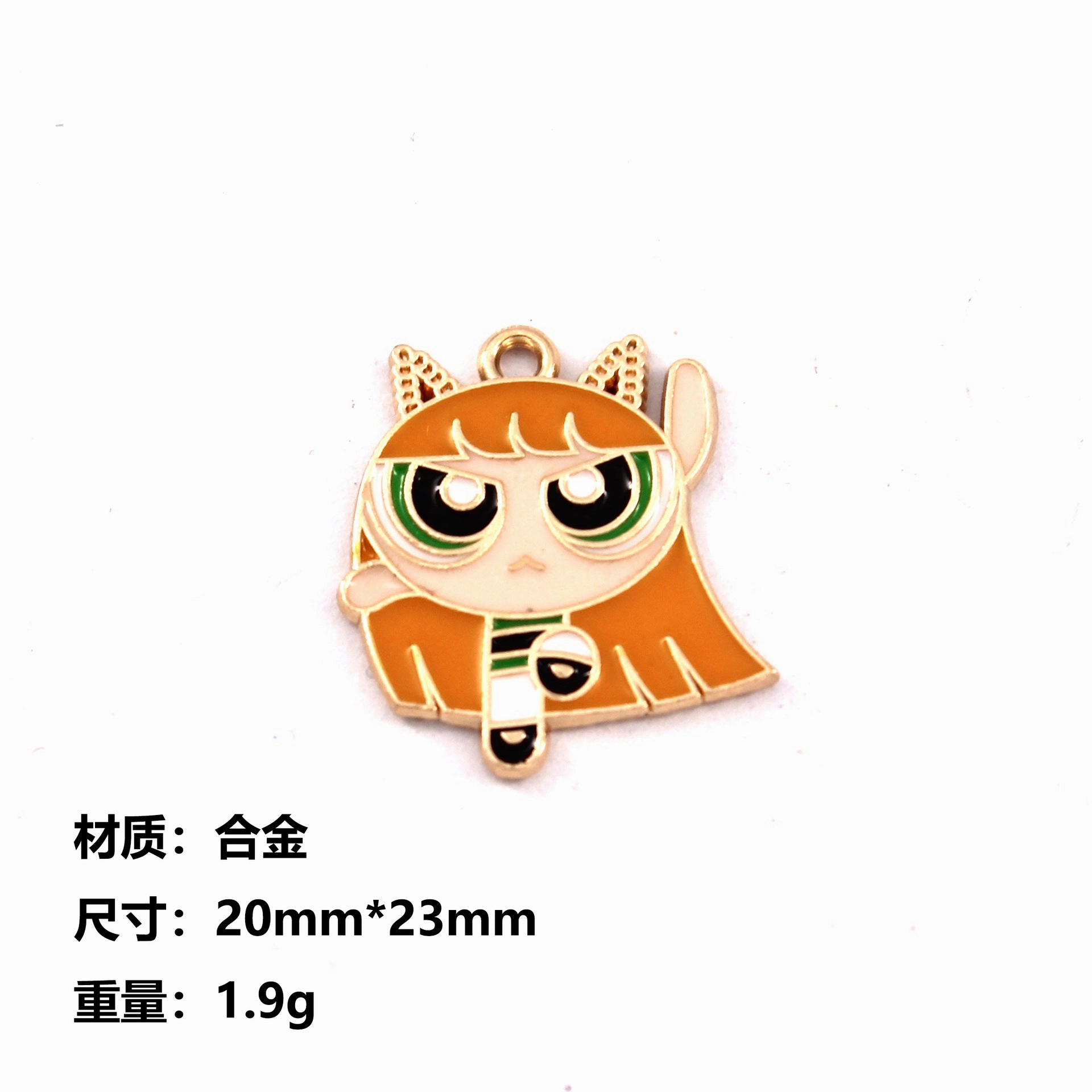 Wholesale 10pcs Creative Big Eyes Cartoon Diy Alloy Oil Drop Pendant