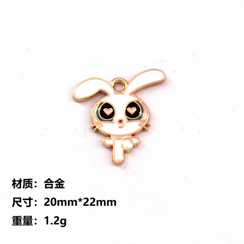 Wholesale 10pcs Creative Big Eyes Cartoon Diy Alloy Oil Drop Pendant