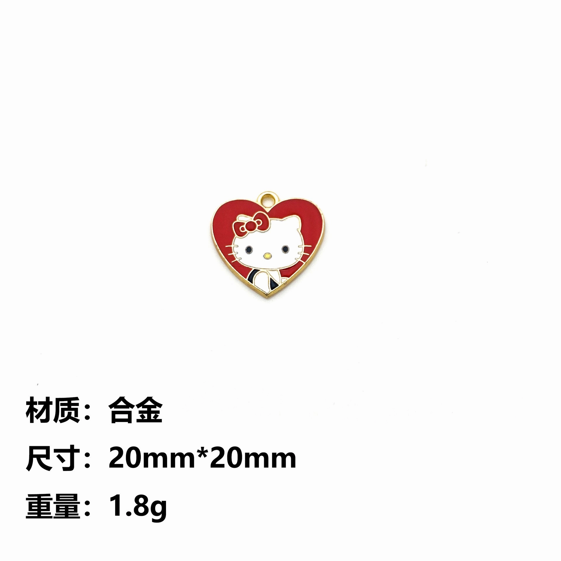 Wholesale 10pcs Cute Kitten Cartoon Alloy Oil Drop Diy Pendant
