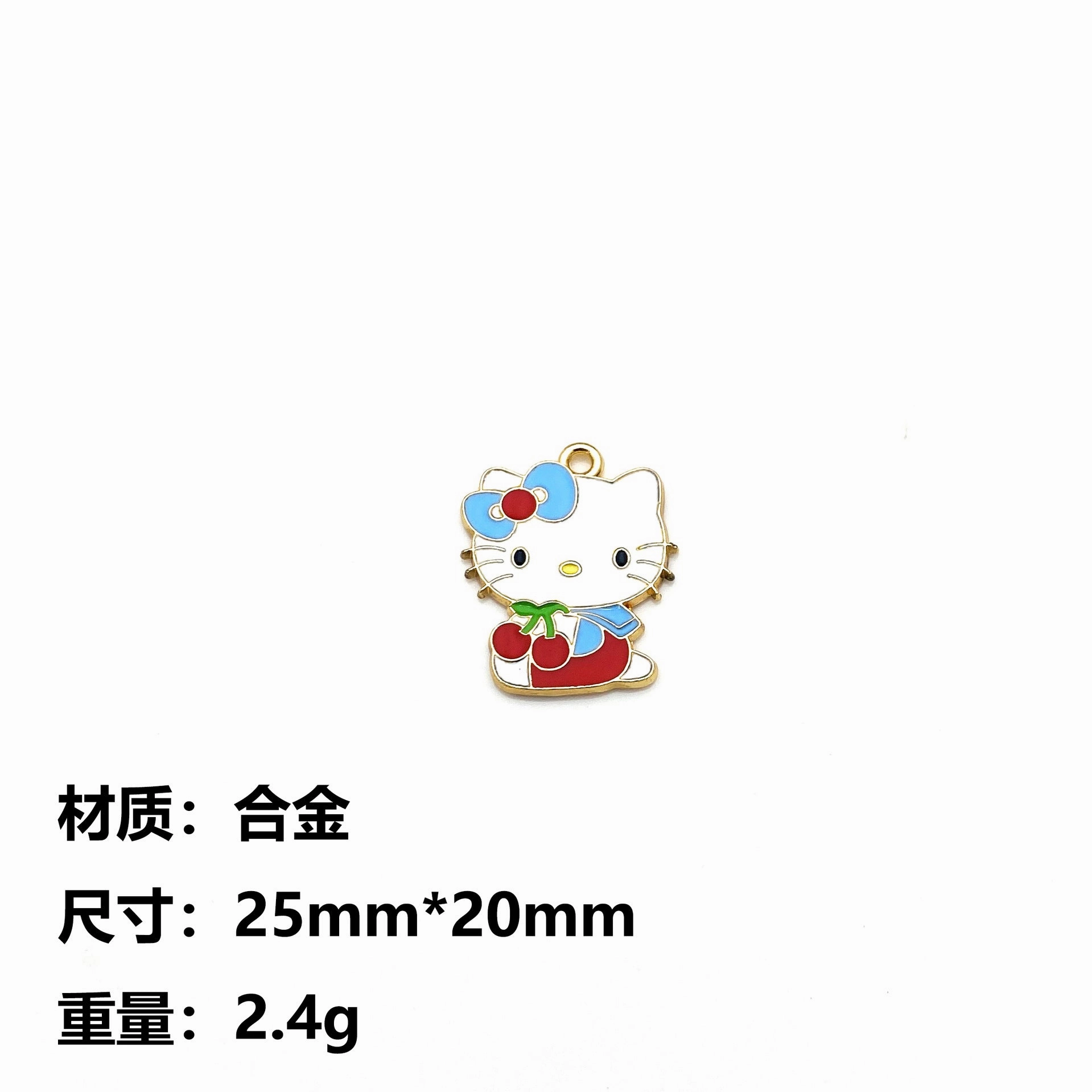 Wholesale 10pcs Cute Kitten Cartoon Alloy Oil Drop Diy Pendant