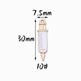 Wholesale 10pcs Doctor Nurse Thermometer Alloy Oil Drop Pendant Diy Pendant