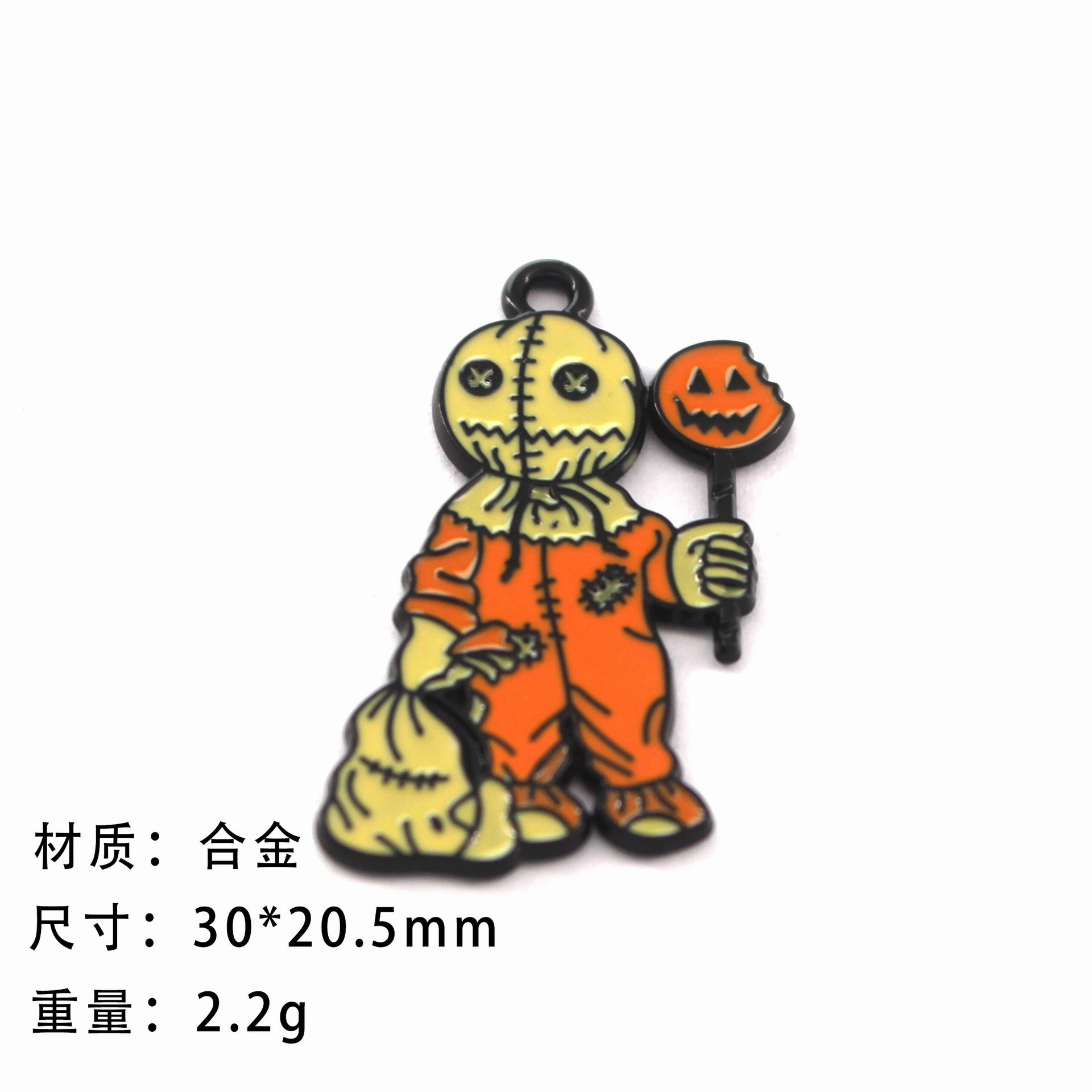 Wholesale 10pcs Funny Skull Ghost Cartoon DIY Alloy Oil Drop Pendant