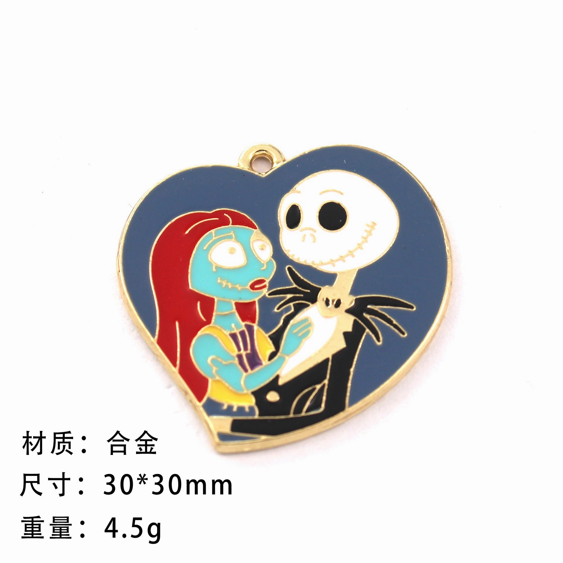 Wholesale 10pcs Funny Skull Ghost Cartoon DIY Alloy Oil Drop Pendant
