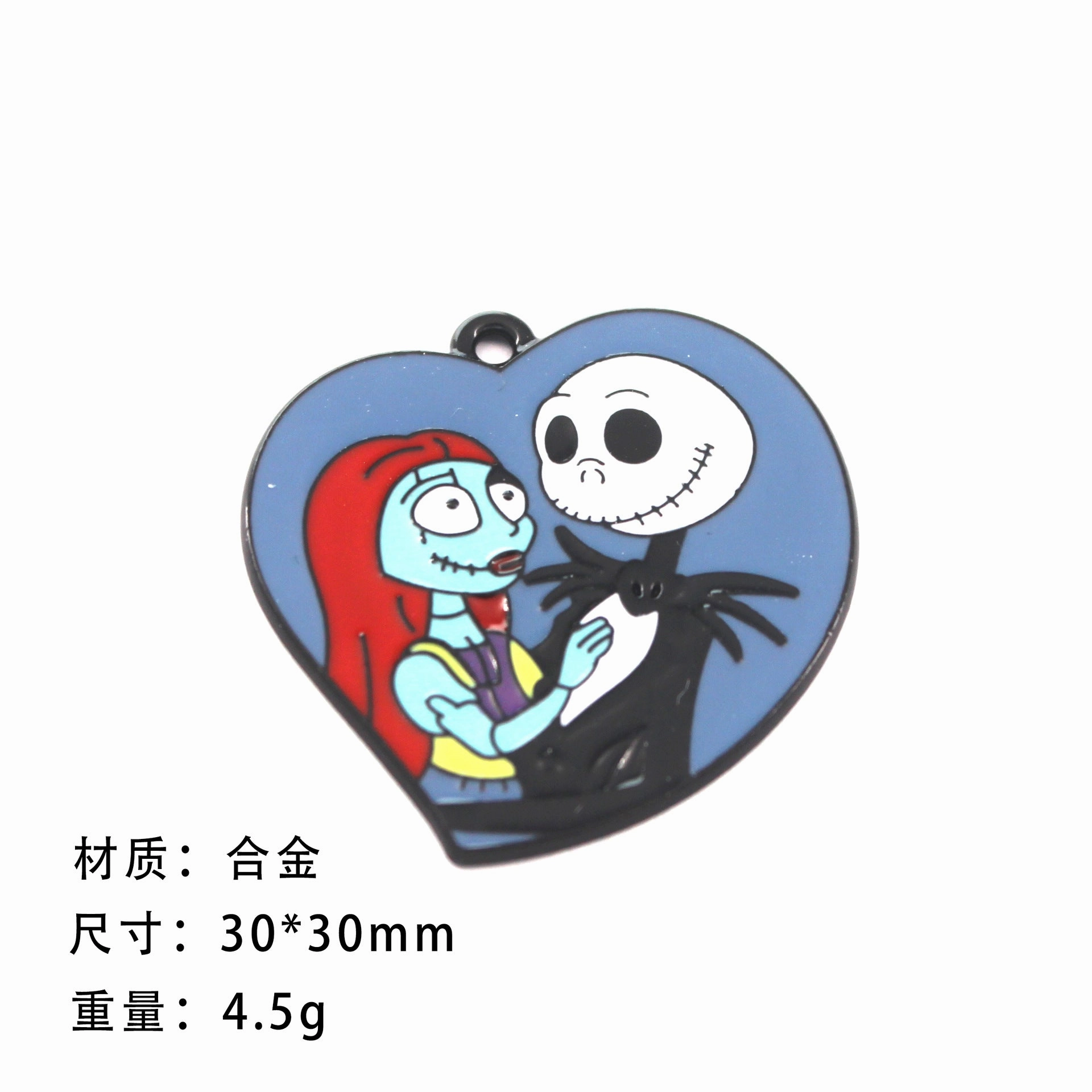 Wholesale 10pcs Funny Skull Ghost Cartoon DIY Alloy Oil Drop Pendant