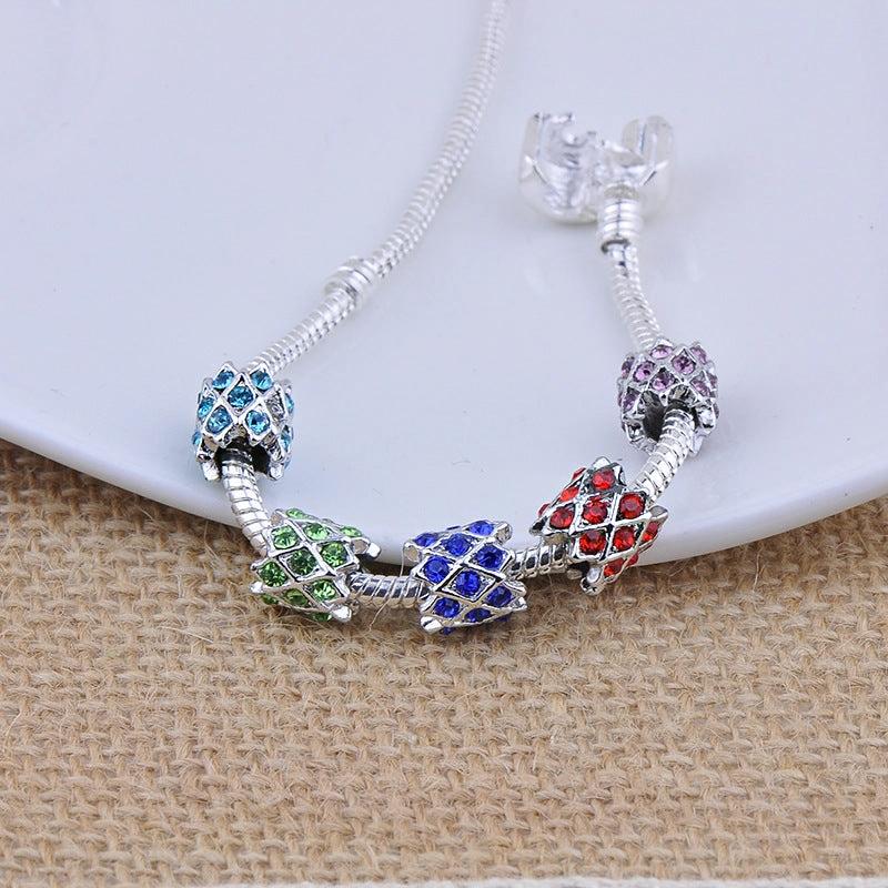 Wholesale 10PCS Hollow Bracelet Alloy Beads