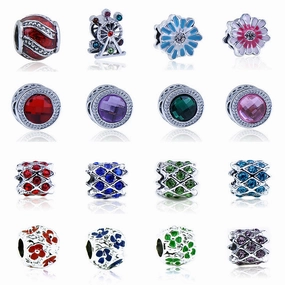 Wholesale 10PCS Hollow Bracelet Alloy Beads
