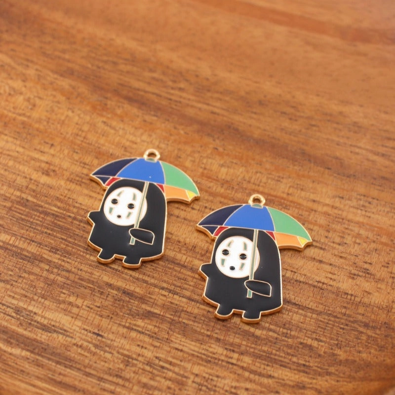 Wholesale 10pcs Japanese Cartoon DIY Alloy Oil Drop Pendant