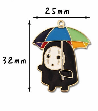 Wholesale 10pcs Japanese Cartoon DIY Alloy Oil Drop Pendant