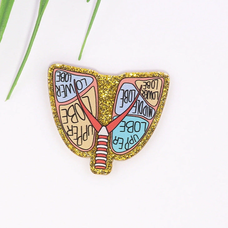 Wholesale 10pcs loose powder cartoon nurse clothes letter bag jewelry acrylic pin cute DIY patch accessories