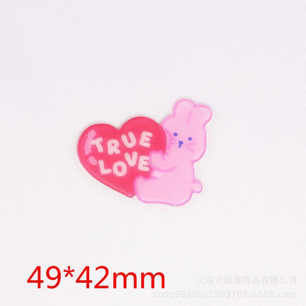 Wholesale 10pcs loose powder cartoon organ beverage bottle personalized bag jewelry acrylic pin cute DIY patch