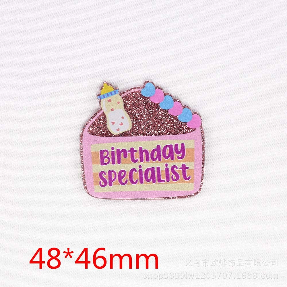 Wholesale 10pcs loose powder cartoon organ beverage bottle personalized bag jewelry acrylic pin cute DIY patch