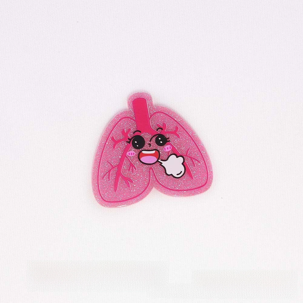 Wholesale 10pcs loose powder cartoon organ beverage bottle personalized bag jewelry acrylic pin cute DIY patch