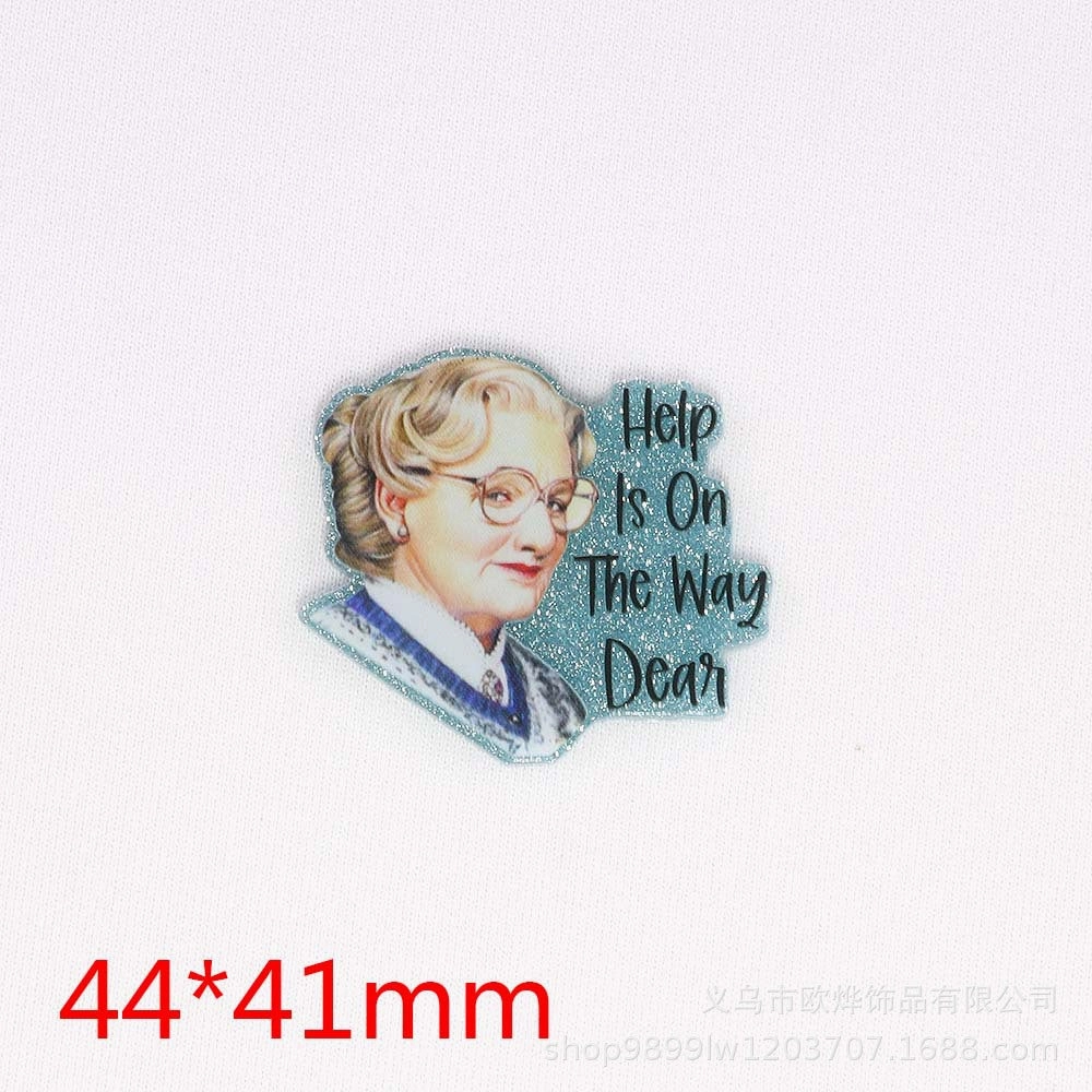 Wholesale 10pcs loose powder cartoon organ beverage bottle personalized bag jewelry acrylic pin cute DIY patch