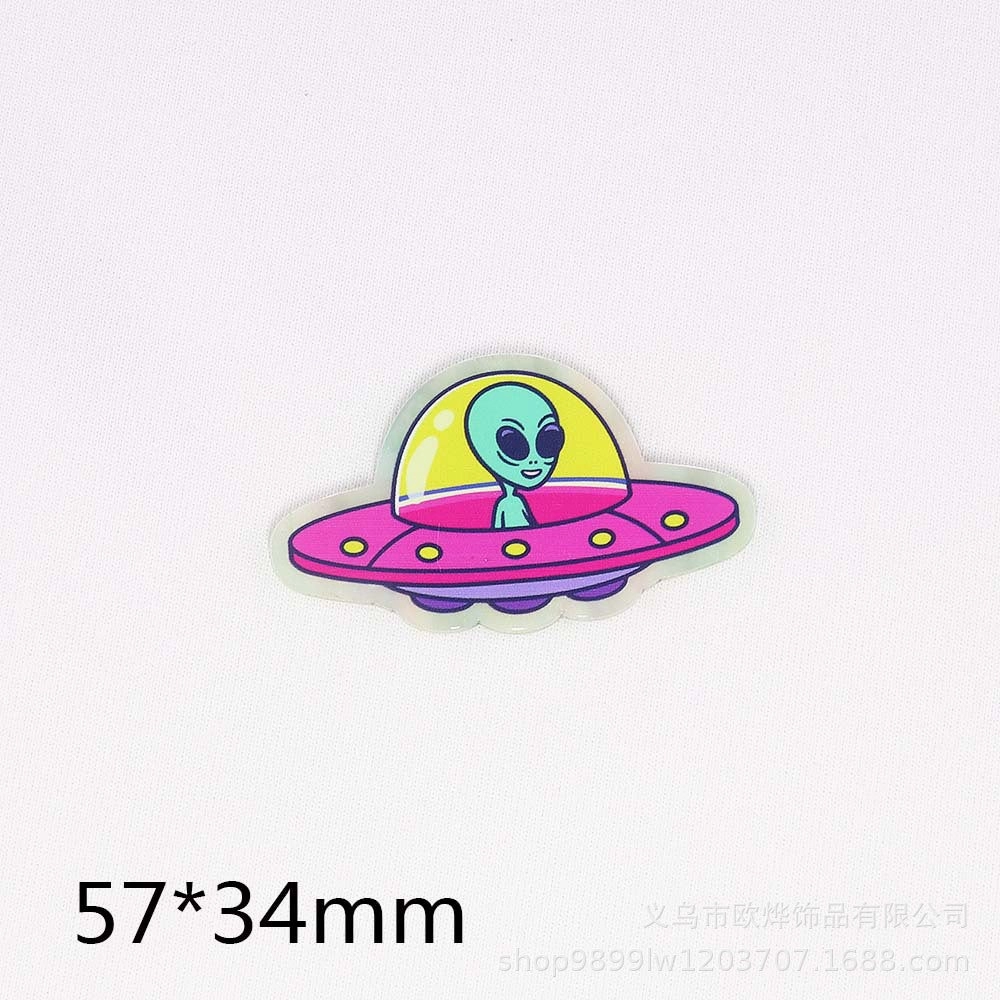 Wholesale 10pcs loose powder cartoon organ medical love bag jewelry acrylic pin DIY patch accessories