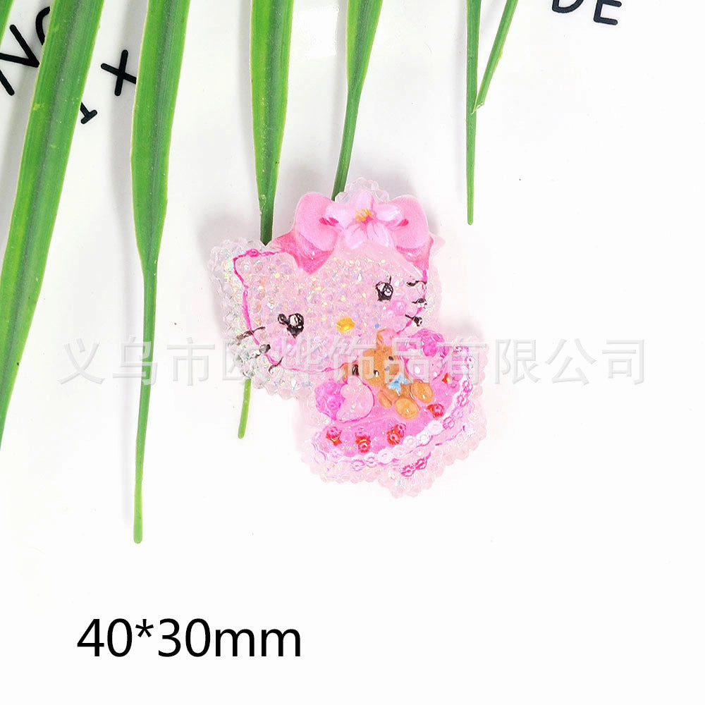 Wholesale 10pcs New Cute High-cut Surface Sequins Acrylic Pin DIY Patch Accessories OLY Exclusive