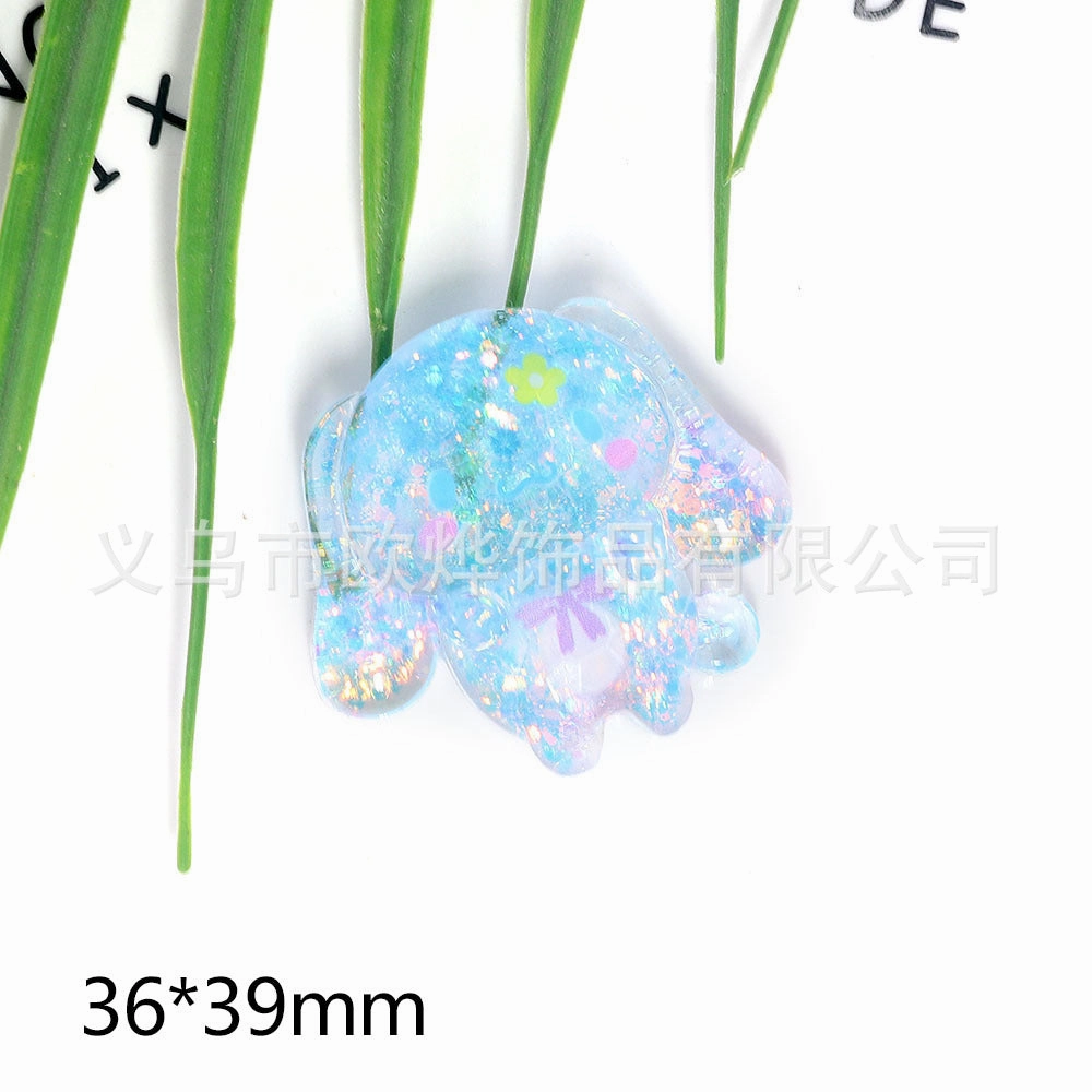 Wholesale 10pcs New Cute High-cut Surface Sequins Acrylic Pin DIY Patch Accessories OLY Exclusive