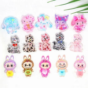 Wholesale 10pcs New Cute High-cut Surface Sequins Acrylic Pin DIY Patch Accessories OLY Exclusive
