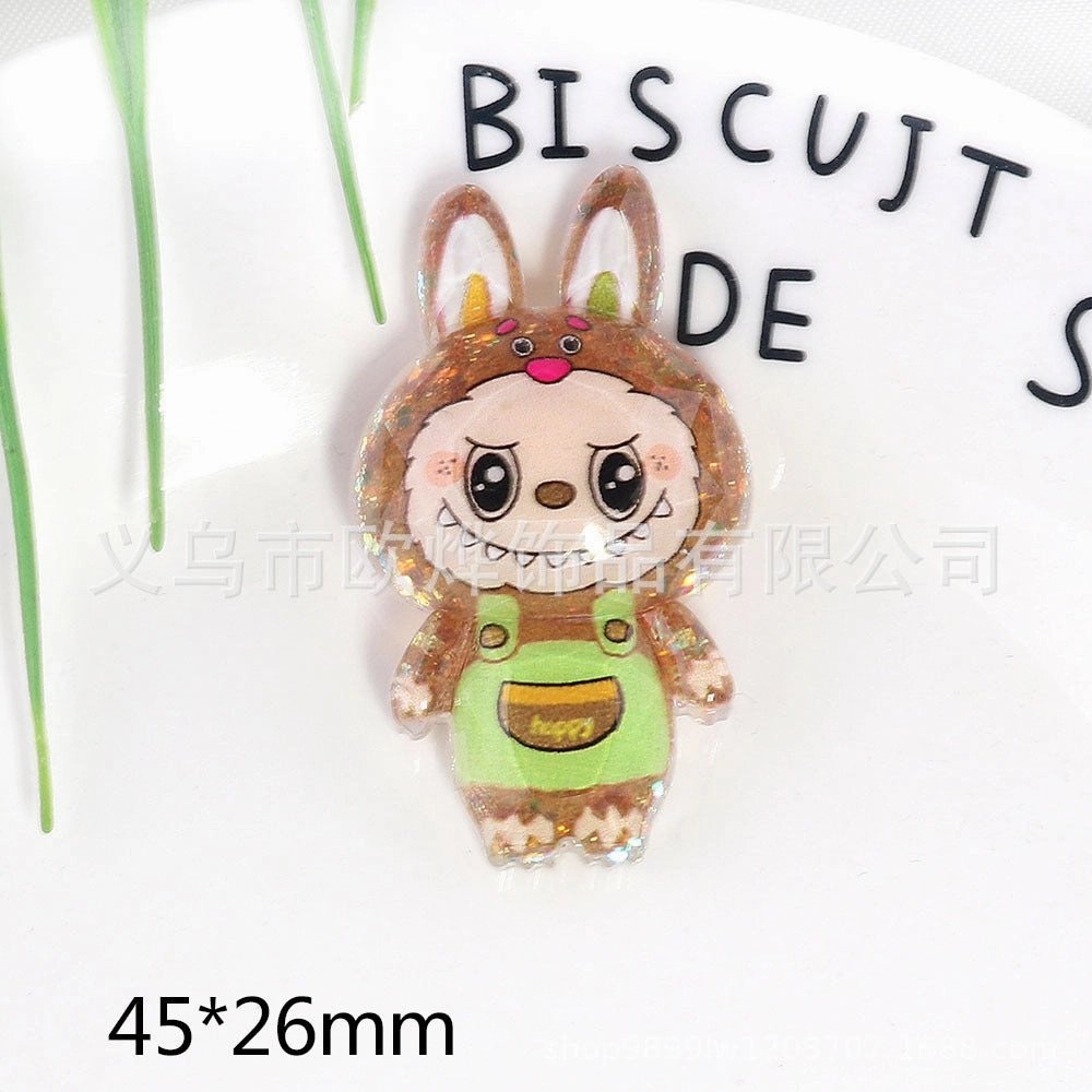 Wholesale 10pcs New Cute High-cut Surface Sequins Acrylic Pin DIY Patch Accessories OLY Exclusive