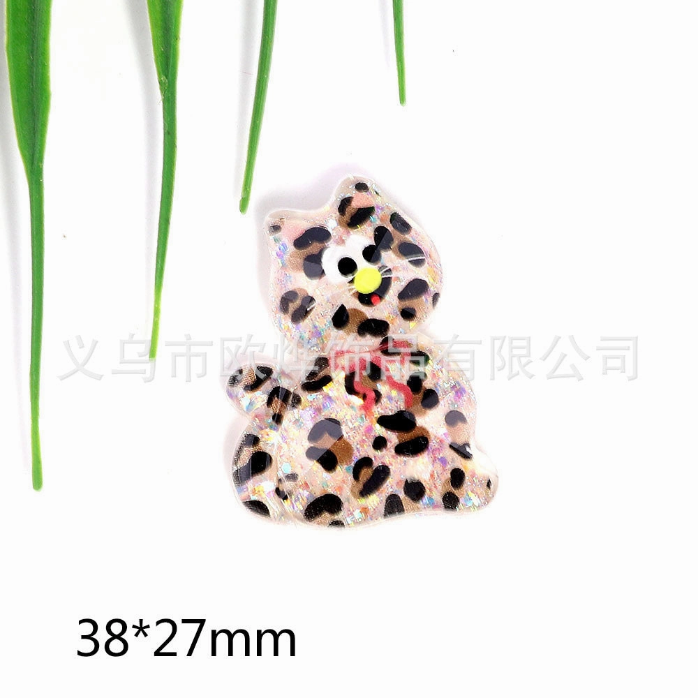 Wholesale 10pcs New Cute High-cut Surface Sequins Acrylic Pin DIY Patch Accessories OLY Exclusive
