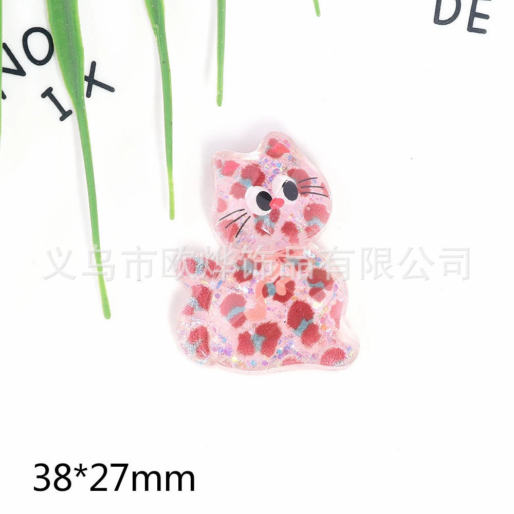 Wholesale 10pcs New Cute High-cut Surface Sequins Acrylic Pin DIY Patch Accessories OLY Exclusive