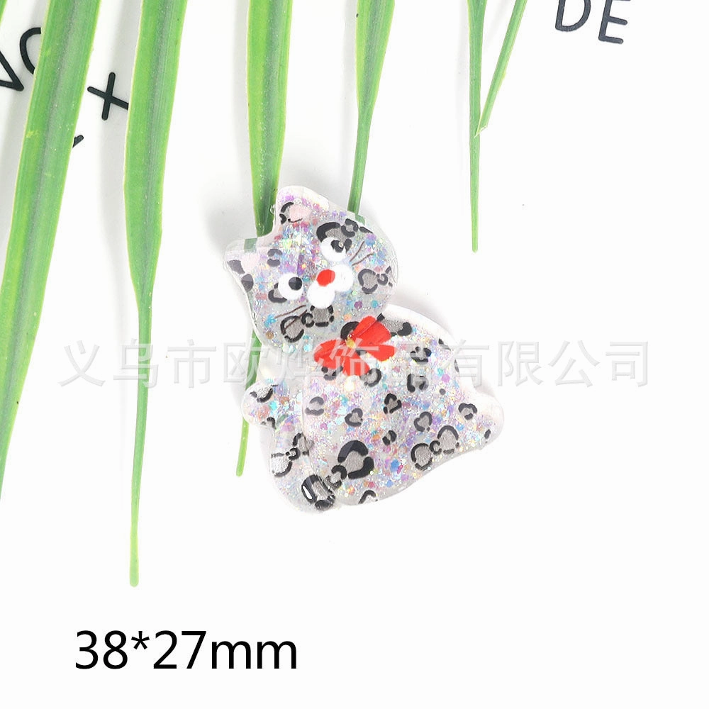 Wholesale 10pcs New Cute High-cut Surface Sequins Acrylic Pin DIY Patch Accessories OLY Exclusive