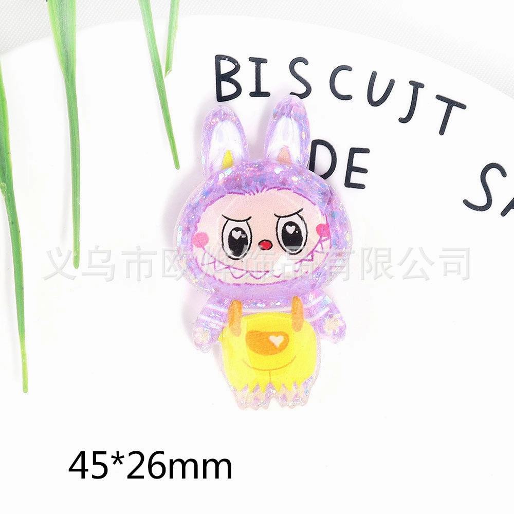 Wholesale 10pcs New Cute High-cut Surface Sequins Acrylic Pin DIY Patch Accessories OLY Exclusive