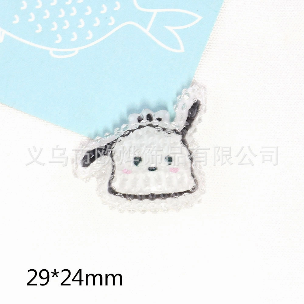 Wholesale 10pcs New Cute High Transparent Facet Sequins Resin Acrylic Pin DIY Patch Accessories OLY Exclusive