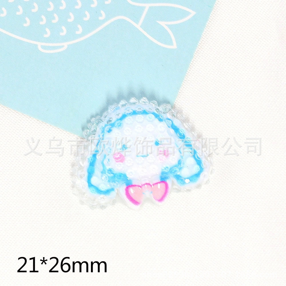 Wholesale 10pcs New Cute High Transparent Facet Sequins Resin Acrylic Pin DIY Patch Accessories OLY Exclusive