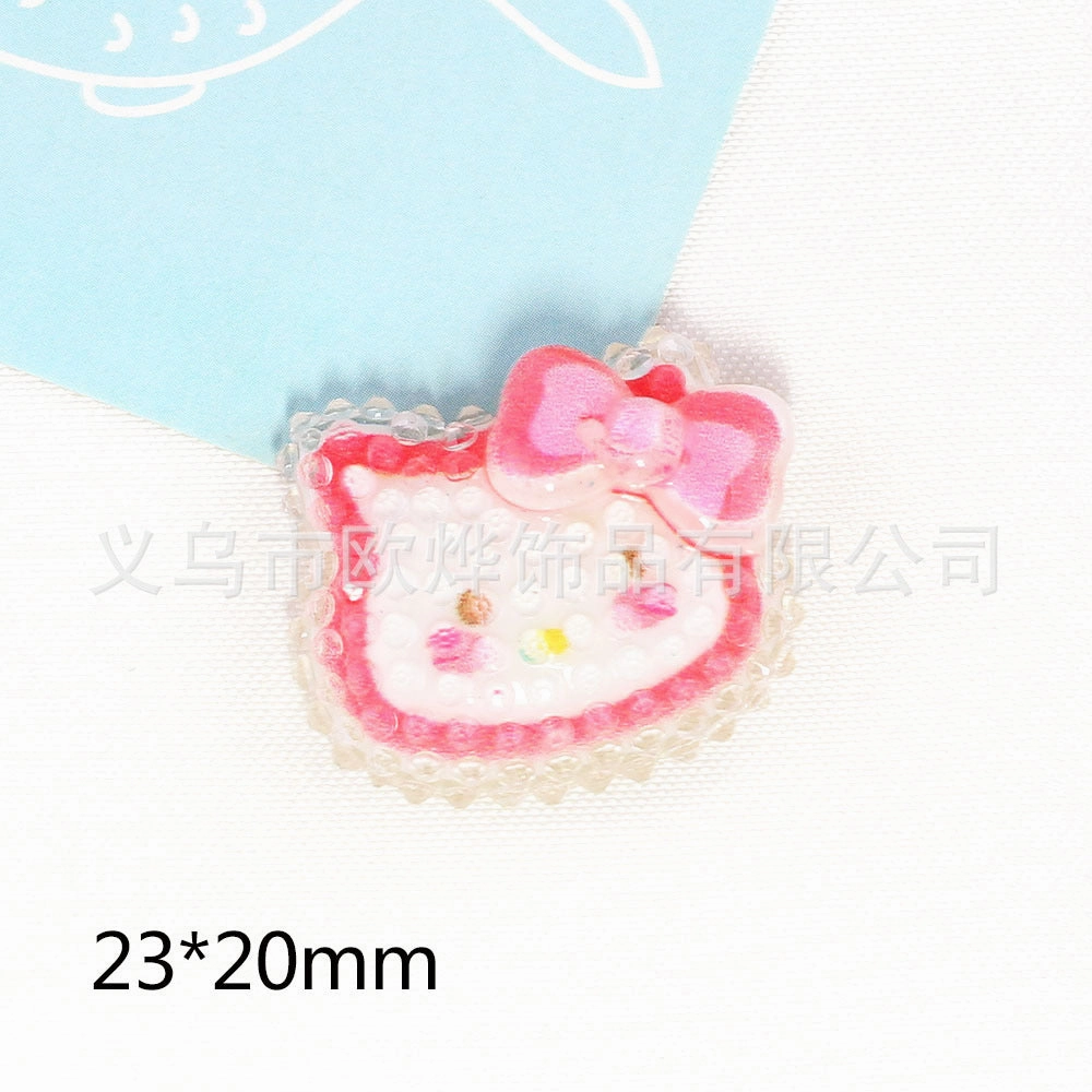 Wholesale 10pcs New Cute High Transparent Facet Sequins Resin Acrylic Pin DIY Patch Accessories OLY Exclusive