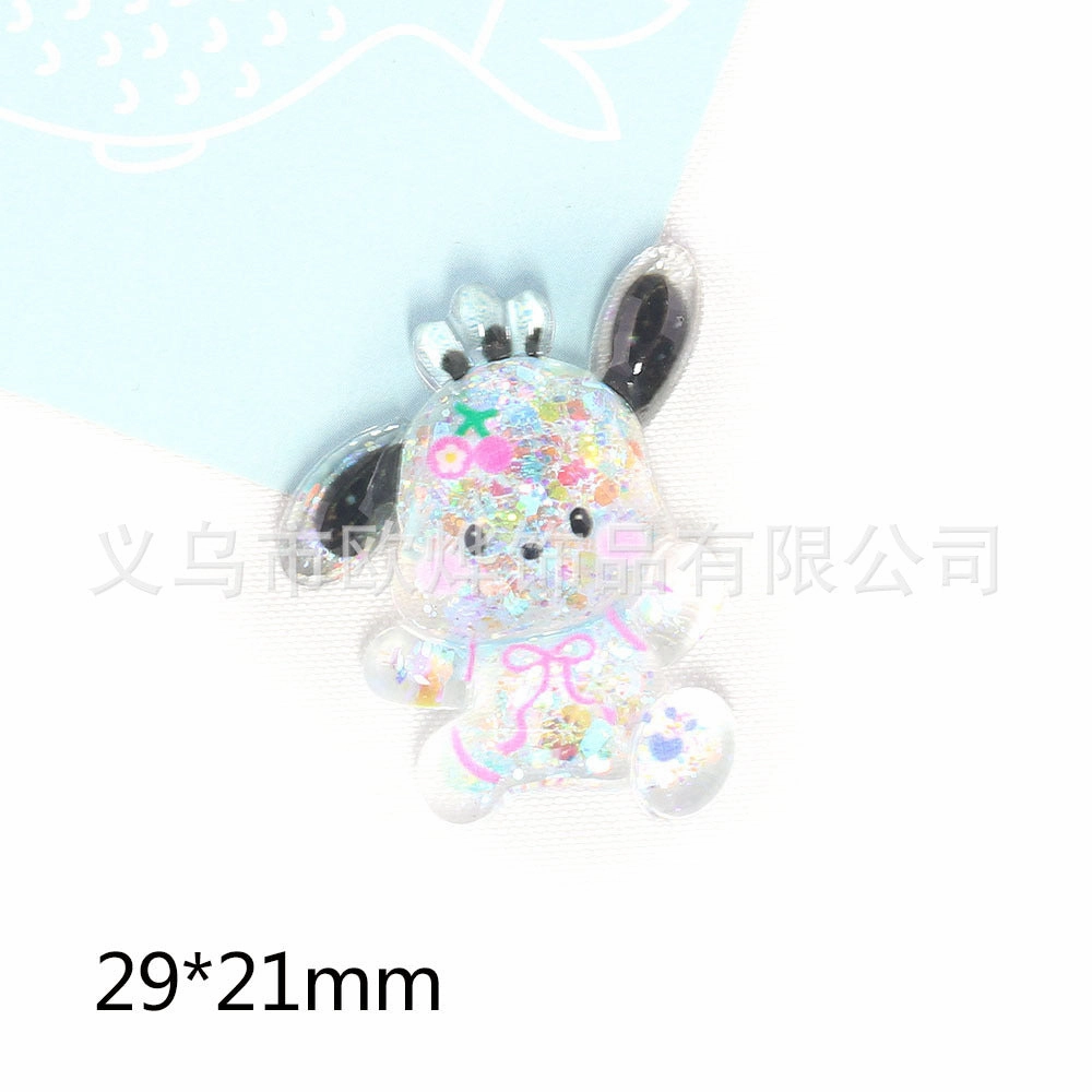 Wholesale 10pcs New Cute High Transparent Facet Sequins Resin Acrylic Pin DIY Patch Accessories OLY Exclusive