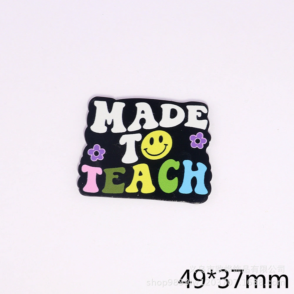 Wholesale 10pcs New loose pink cartoon organ beverage bottle personalized bag jewelry acrylic pin cute DIY patch