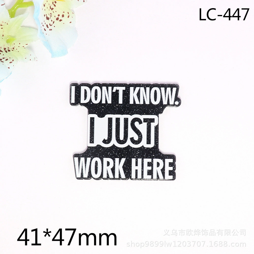 Wholesale 10pcs New loose pink cartoon organ beverage bottle personalized bag jewelry acrylic pin cute DIY patch