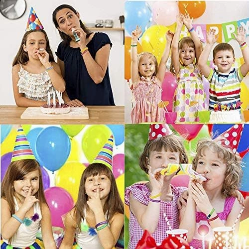 Wholesale 10pcs Party Silicone Happy Day Rainbow Rubber Wristband Bracelet