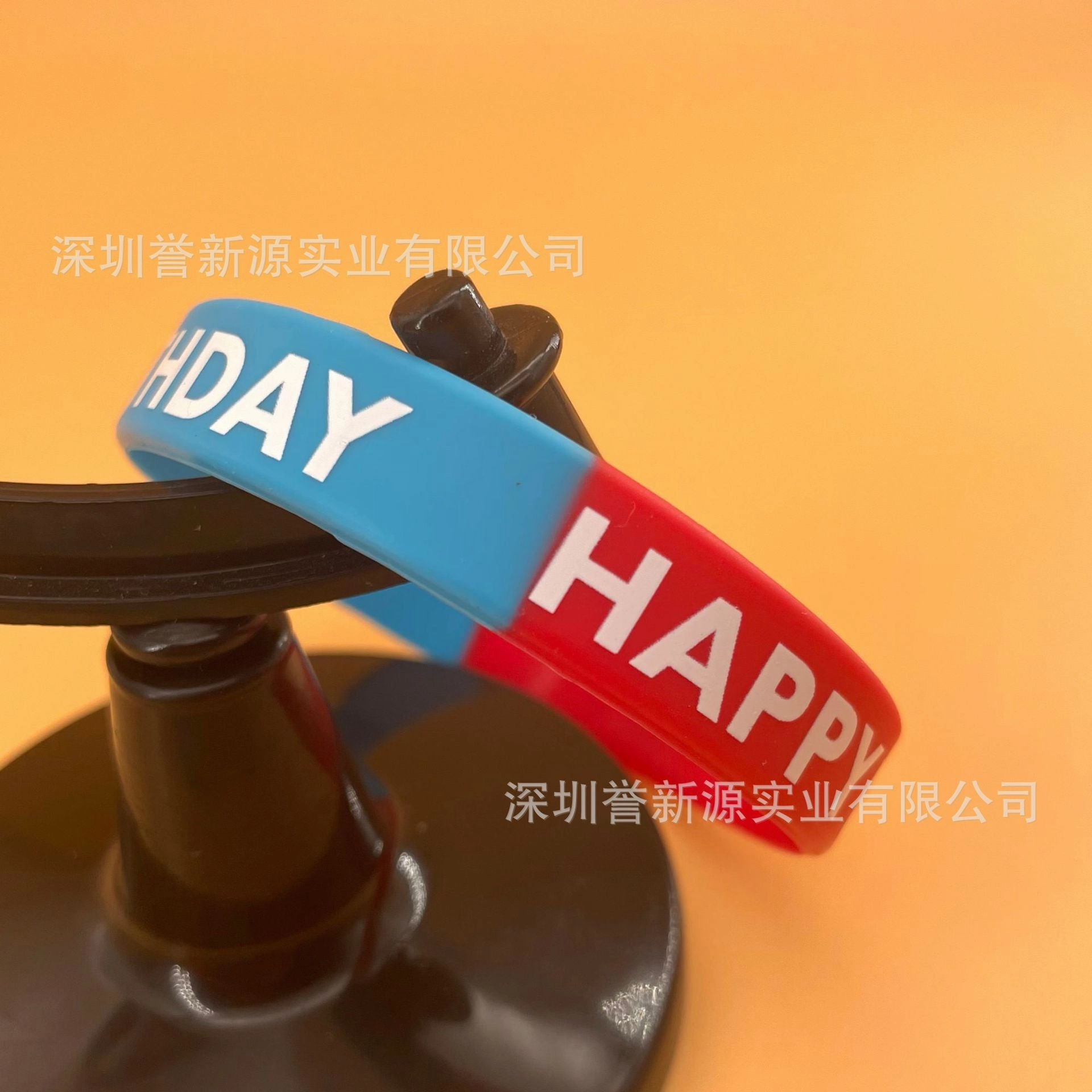 Wholesale 10pcs Party Silicone Happy Day Rainbow Rubber Wristband Bracelet