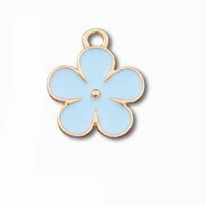 Wholesale 10pcs Small Flower Diy Alloy Oil Drip Keychain Pendant