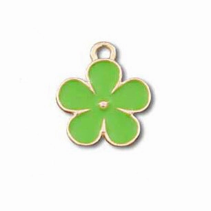 Wholesale 10pcs Small Flower Diy Alloy Oil Drip Keychain Pendant