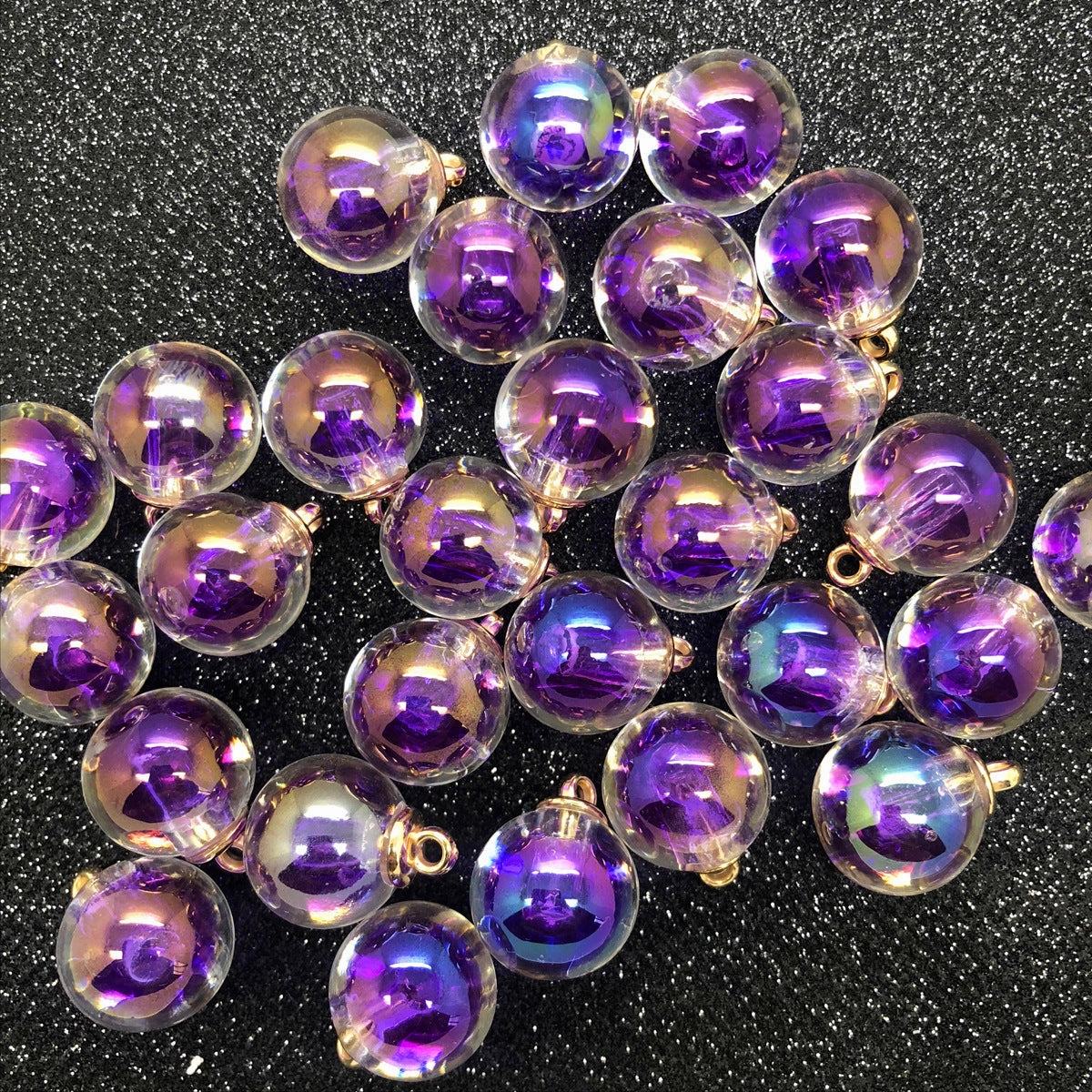 Wholesale 10pcs Spot 16mm AB color beads medium beads pendant round beads earrings DIY pendant bracelet crafts decorative buckle