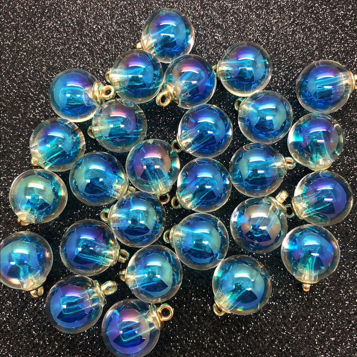 Wholesale 10pcs Spot 16mm AB color beads medium beads pendant round beads earrings DIY pendant bracelet crafts decorative buckle