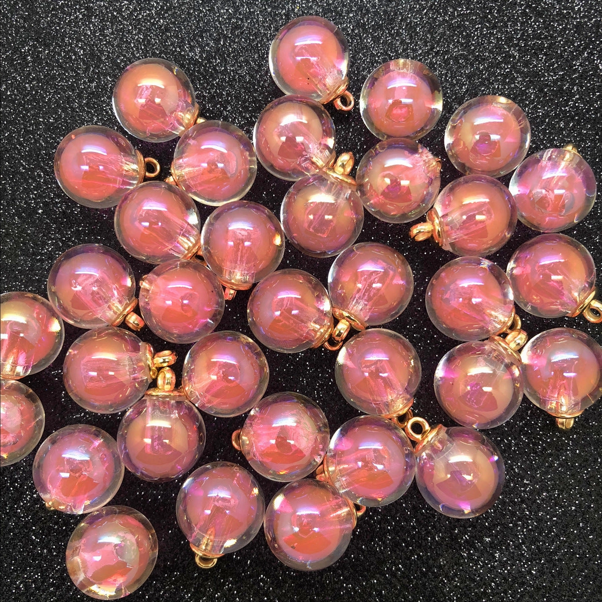 Wholesale 10pcs Spot 16mm AB color beads medium beads pendant round beads earrings DIY pendant bracelet crafts decorative buckle