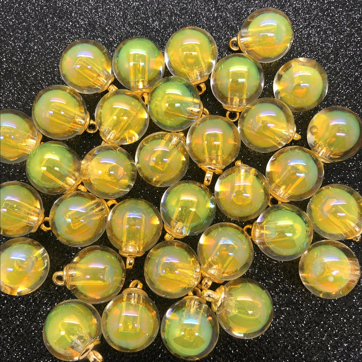 Wholesale 10pcs Spot 16mm AB color beads medium beads pendant round beads earrings DIY pendant bracelet crafts decorative buckle